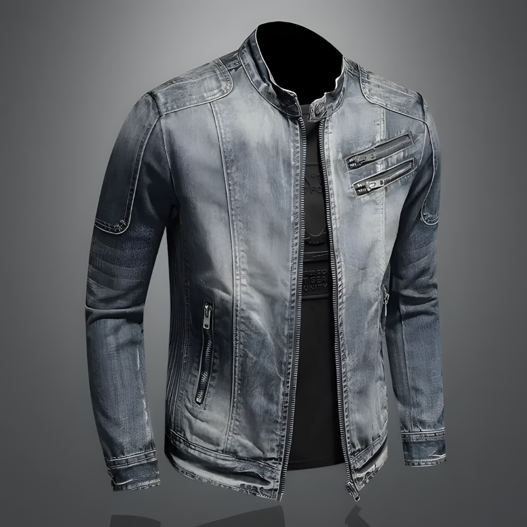 Maverick Men's Jacket | 100% Cotton, Vintage Denim Coats 0