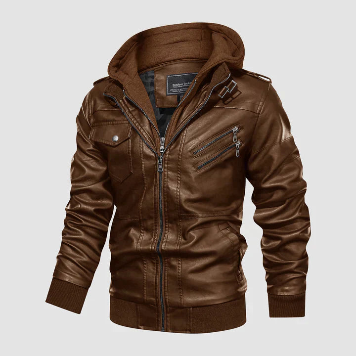 Maverick Men's Jacket | Premium Leather Blend, Urban Style 0