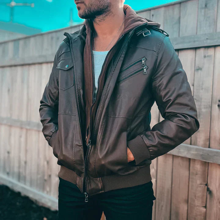 Maverick Men's Jacket | Premium Leather Blend, Urban Style 7
