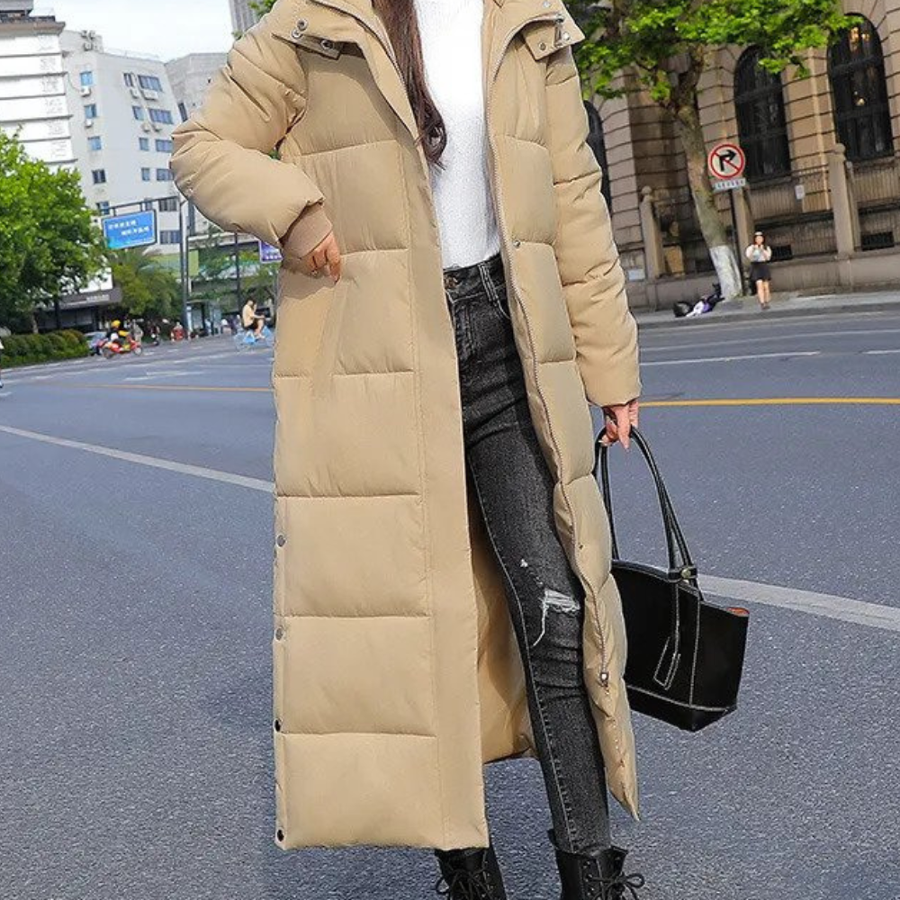 Mavis Women's Winter Jacket | Long Quilted Jacket, Comfortable and Stylish