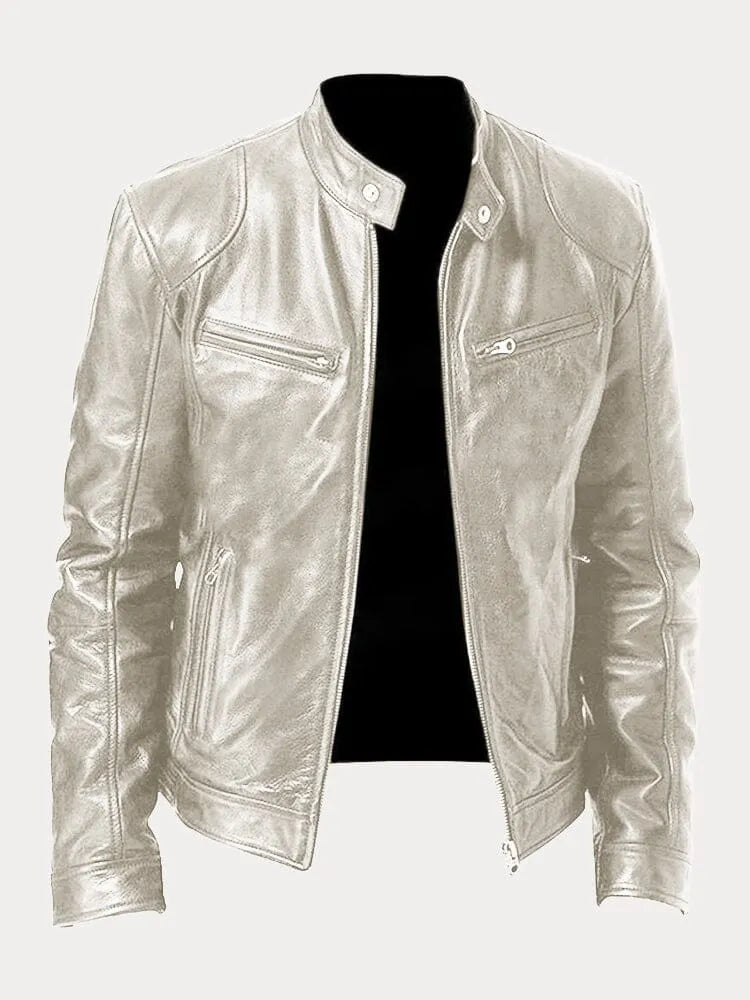 Max Men's Casual Jacket | PU Leather, Adjustable Cuffs 10