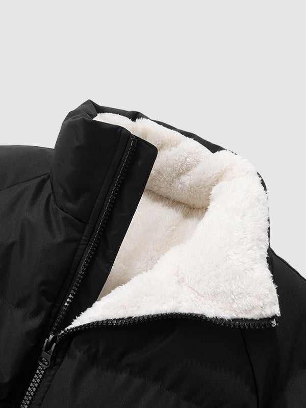 Maxi Puffer Jacket for Men | Fleece Lining, Lightweight, Modern Fit