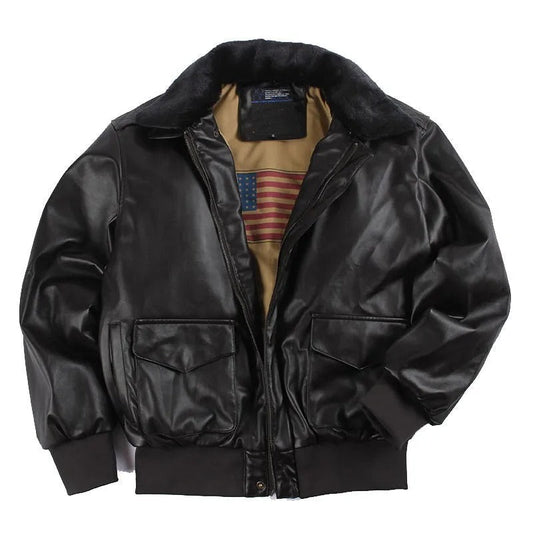 Maxim Men's Motorcycle Jacket | Vintage Leather, Insulated Winter Wear 1