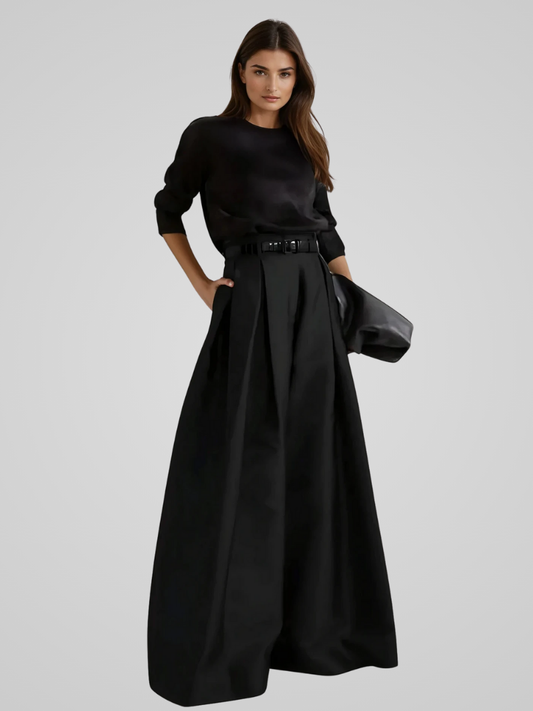 SORENA | Elegant Maxi Skirt-Pants with High Waist for Every Occasion