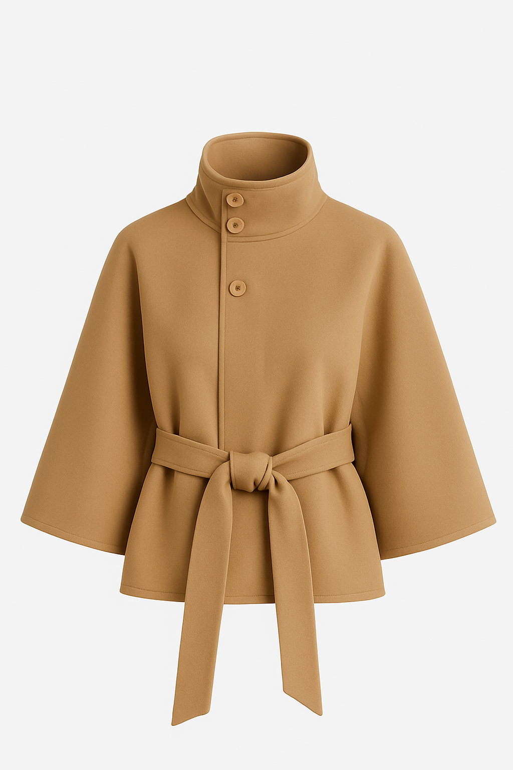 Maya Ladies Cape Jacket | Luxe Wool Blend, Elegant Design