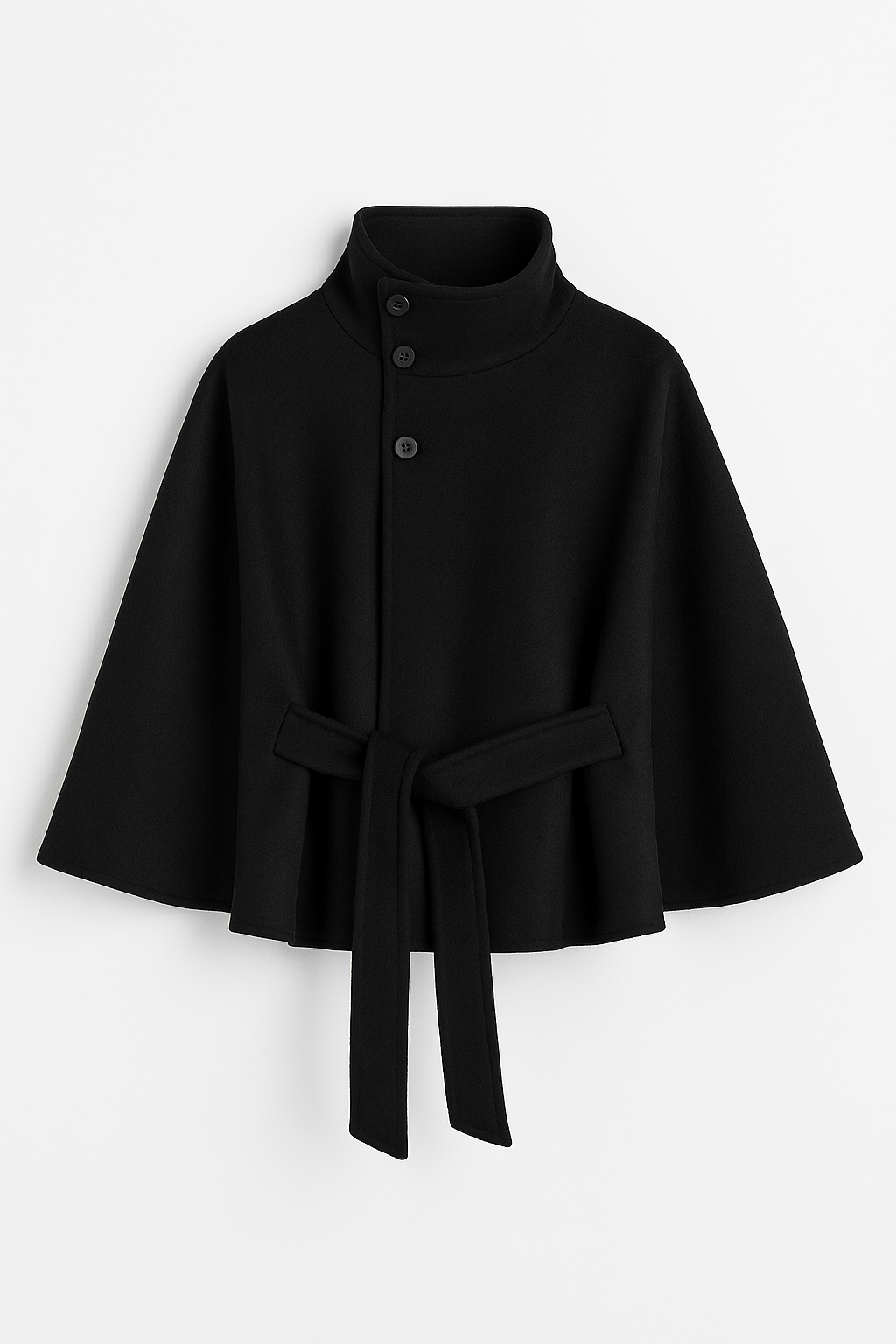 Maya Ladies Cape Jacket | Luxe Wool Blend, Elegant Design