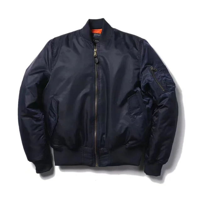 Classic MA-1 Bomber Jacket for Women | Windproof and Water-Repellent Pilot Jacket