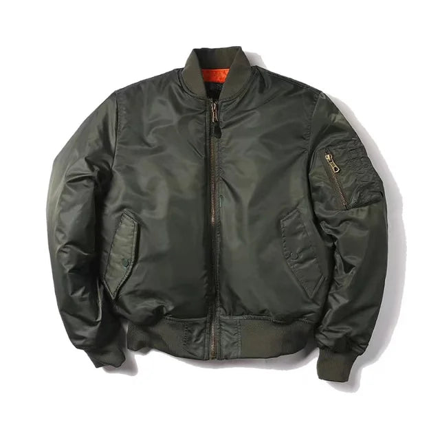 Classic MA-1 Bomber Jacket for Women | Windproof and Water-Repellent Pilot Jacket