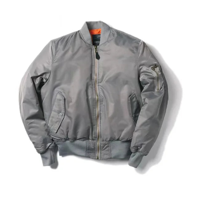 Classic MA-1 Bomber Jacket for Women | Windproof and Water-Repellent Pilot Jacket