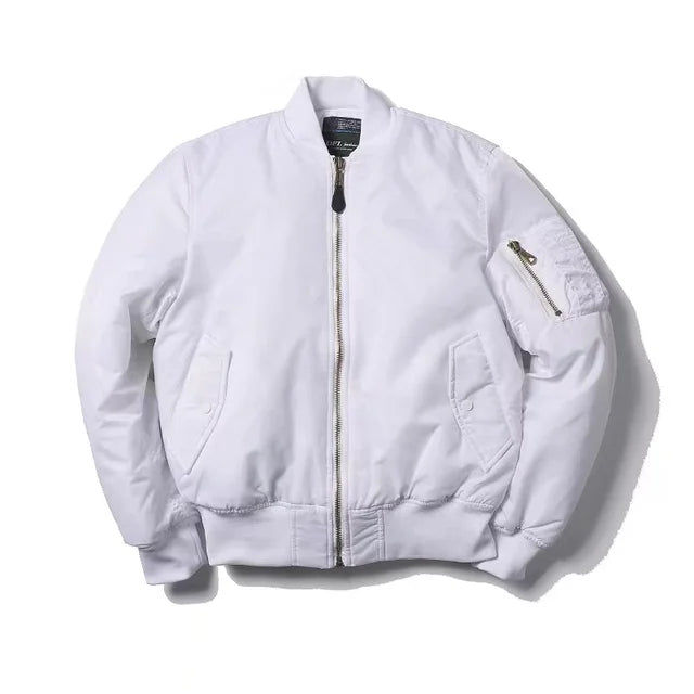 Classic MA-1 Bomber Jacket for Women | Windproof and Water-Repellent Pilot Jacket
