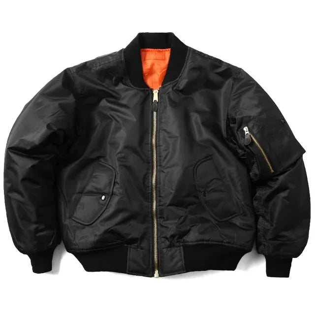 Classic MA-1 Bomber Jacket for Women | Windproof and Water-Repellent Pilot Jacket