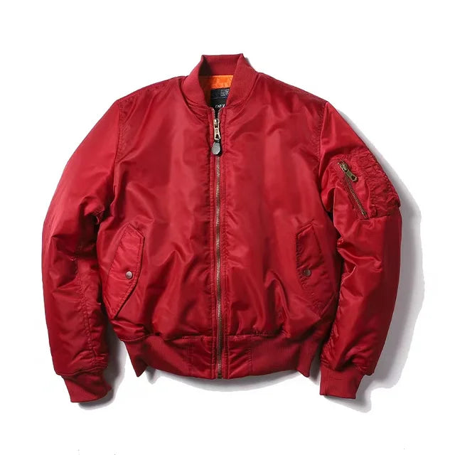 Classic MA-1 Bomber Jacket for Women | Windproof and Water-Repellent Pilot Jacket