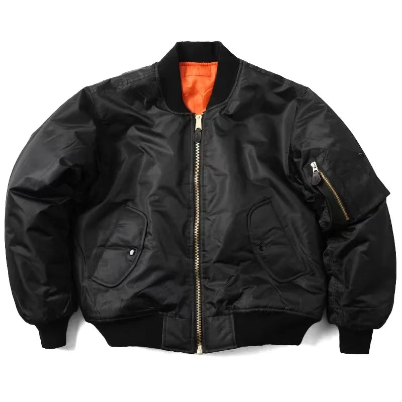Classic MA-1 Bomber Jacket for Women | Windproof and Water-Repellent Pilot Jacket