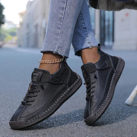 Meya Men's Sneakers | Premium Leather, Orthopedic Design, Wide Fit 0