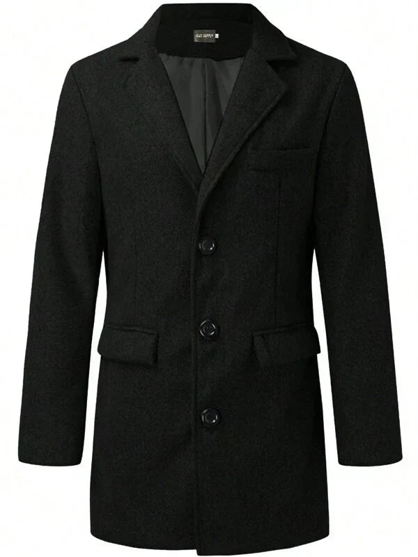 Men's Trench Coat | Brown, Relaxed Fit for Autumn and Winter