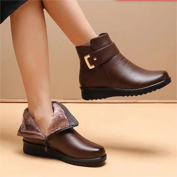 Milo Ladies Boots | Real Leather and Wool, Comfortable and Chic