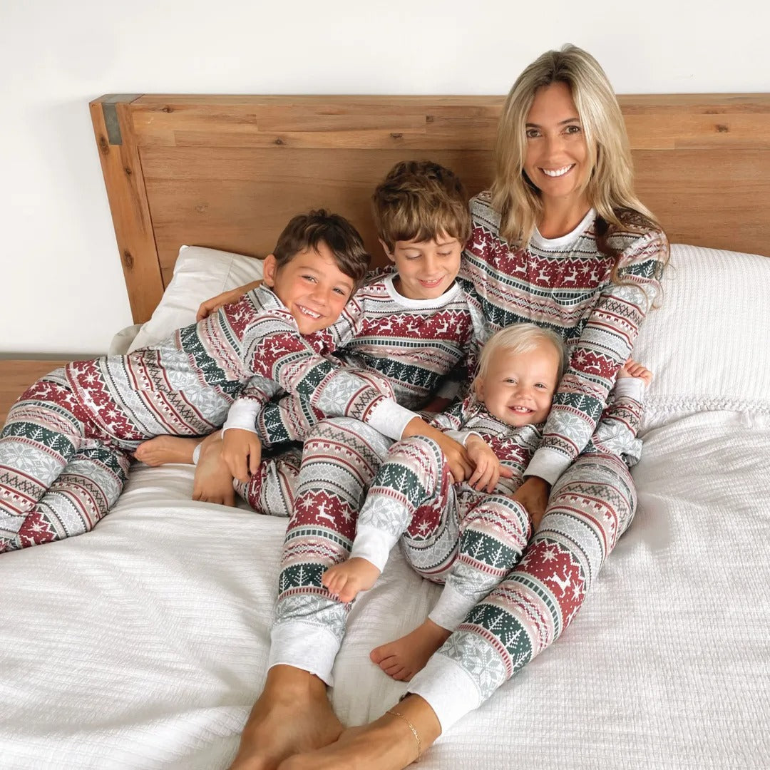 Milo Family Christmas Pajama Set | Knitted Cotton, Comfortable and Warm