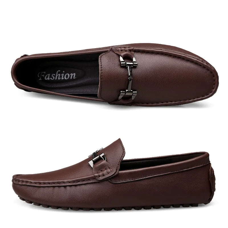 Milo Men's Moccasins | Breathable PU Leather, Comfortable and Stylish