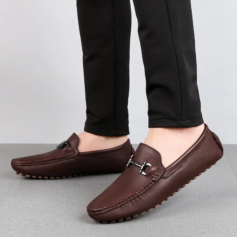Milo Men's Moccasins | Breathable PU Leather, Comfortable and Stylish