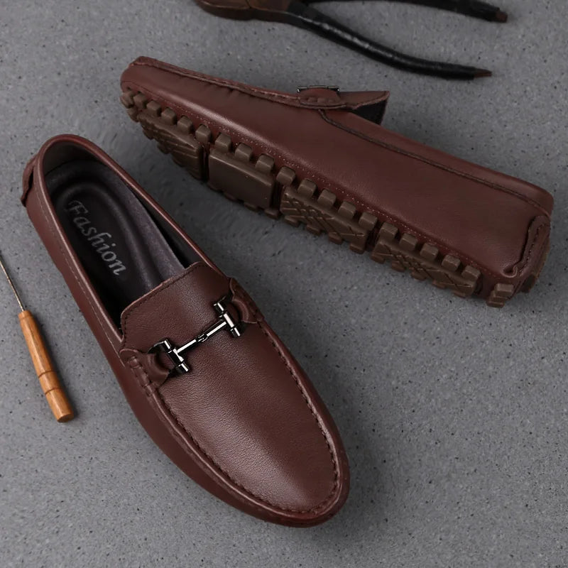 Milo Men's Moccasins | Breathable PU Leather, Comfortable and Stylish