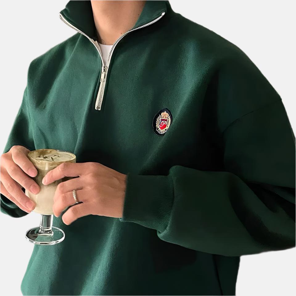 Milo Men's Sweater | Soft Cotton-Polyester Blend, Casual