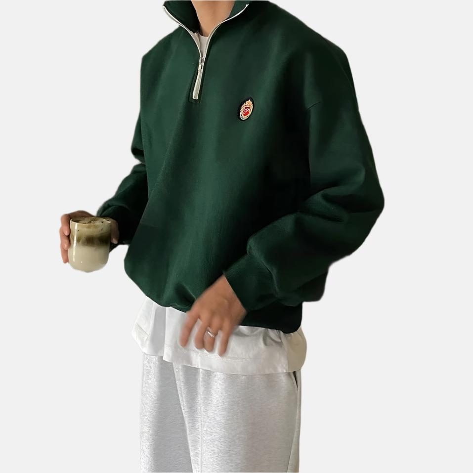 Milo Men's Sweater | Soft Cotton-Polyester Blend, Casual