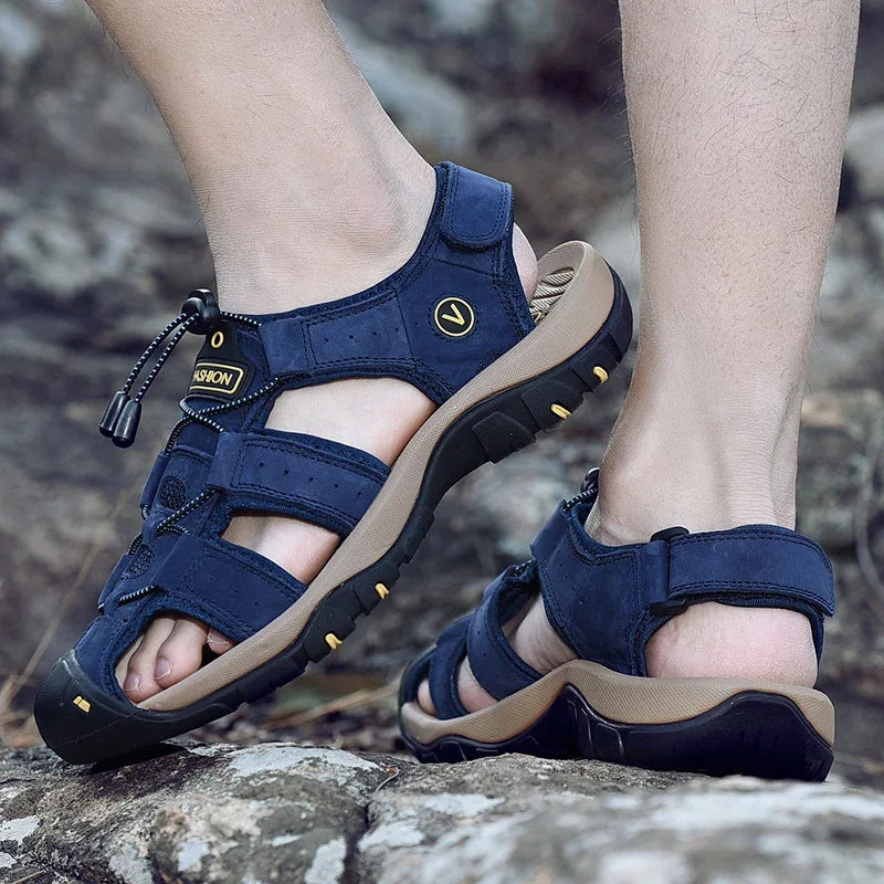 Milo Men's Hiking Sandals | Premium Leather, Comfortable and Durable