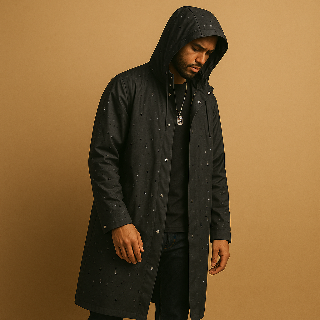 Milo Long Rain Jacket for Men | Waterproof EVA, Comfortable Fit