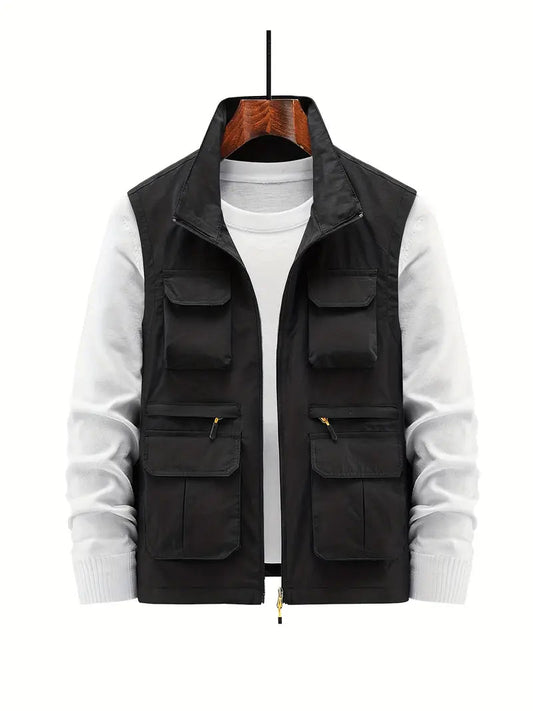 Milo Men's Casual Vest | Multi-Pocket, Breathable Comfort 0