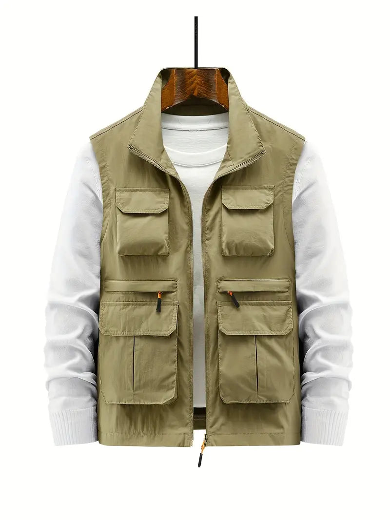 Milo Men's Casual Vest | Multi-Pocket, Breathable Comfort 10