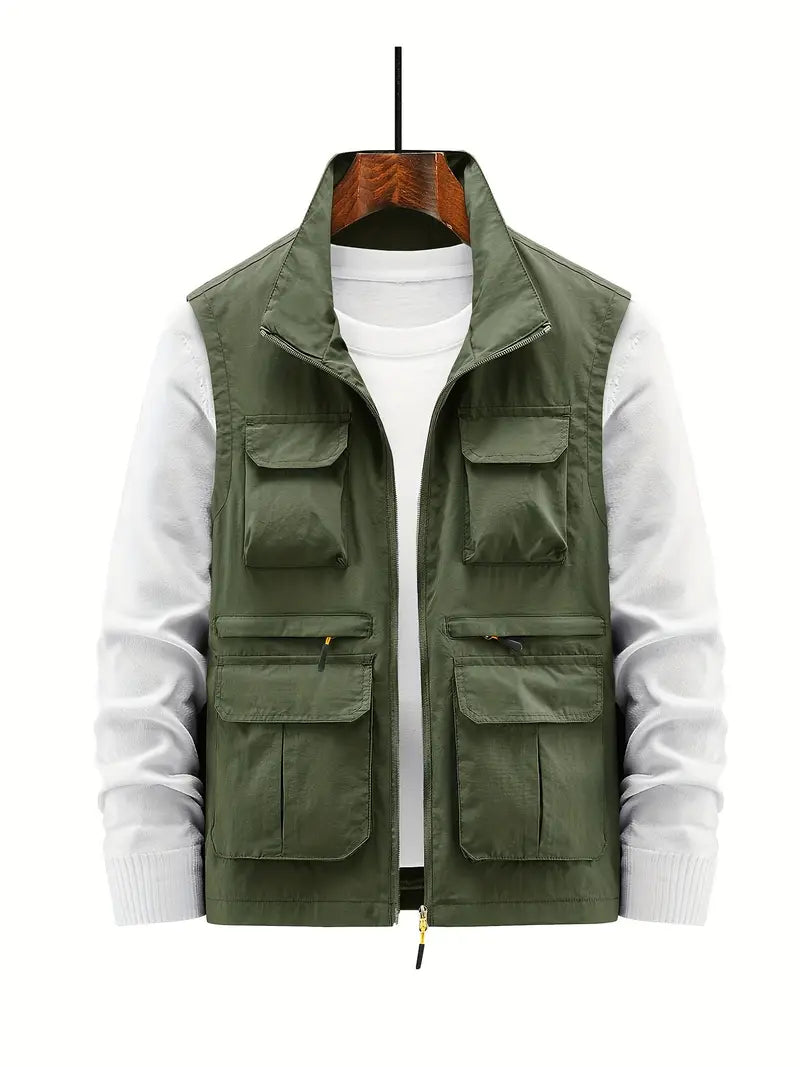 Milo Men's Casual Vest | Multi-Pocket, Breathable Comfort 9
