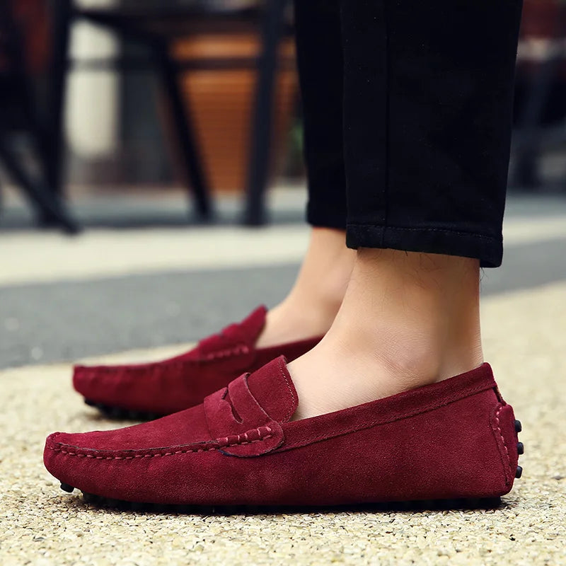 Milo Men's Moccasins | Premium Suede, Versatile Style 0