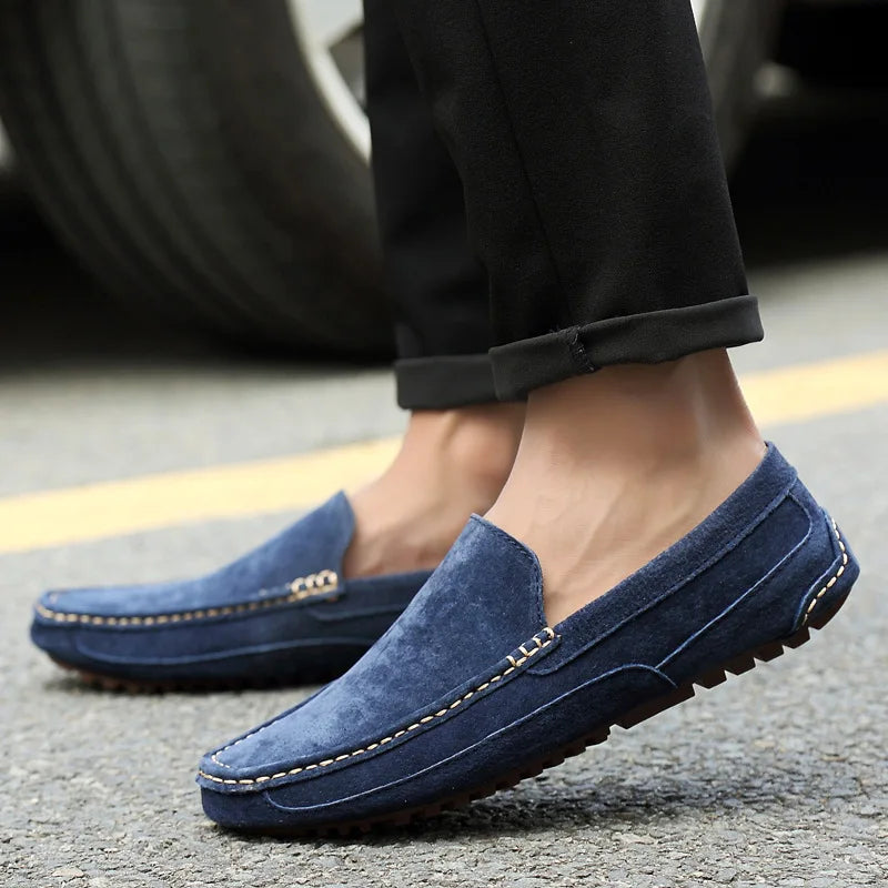 Milo Men's Moccasins | Soft Suede, Versatile Style 0