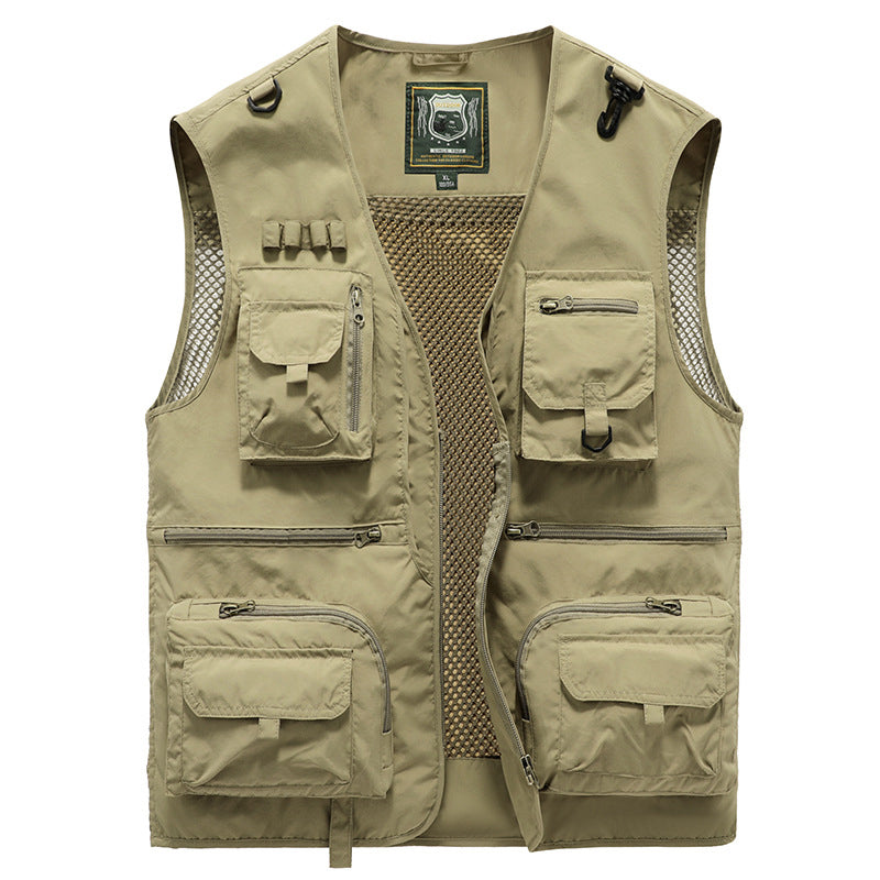 Milo Men's Summer Vest | Breathable Nylon with Multiple Pockets 1