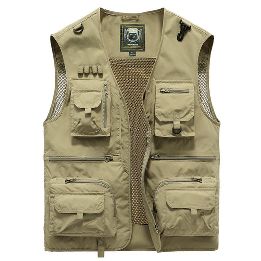 Milo Men's Summer Vest | Breathable Nylon with Multiple Pockets 1
