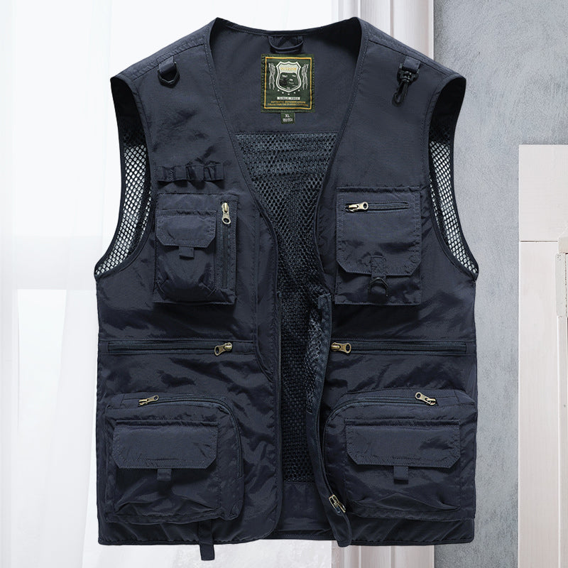 Milo Men's Summer Vest | Breathable Nylon with Multiple Pockets 10