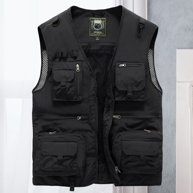 Milo Men's Summer Vest | Breathable Nylon with Multiple Pockets 11