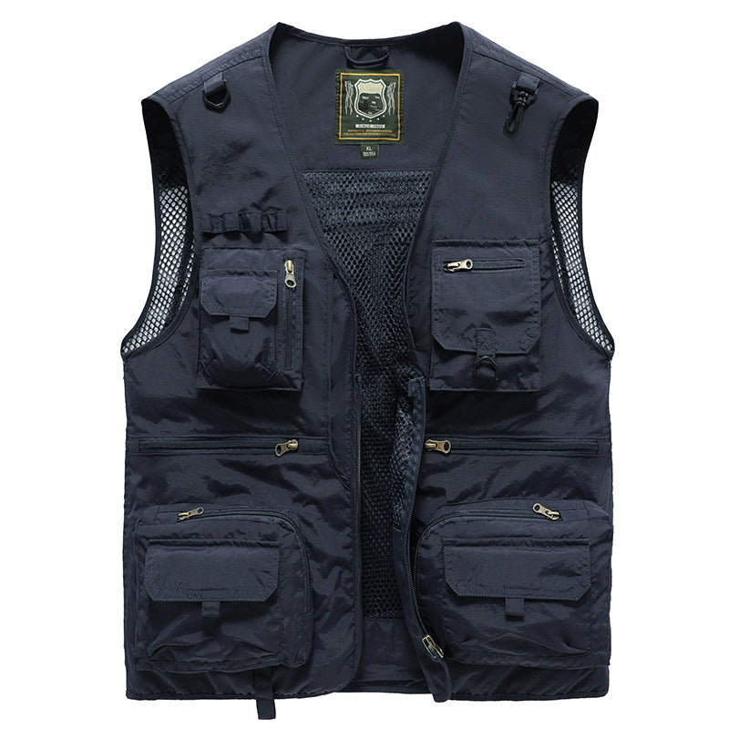 Milo Men's Summer Vest | Breathable Nylon with Multiple Pockets 5