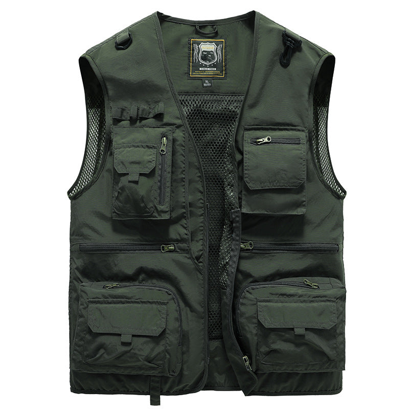 Milo Men's Summer Vest | Breathable Nylon with Multiple Pockets 7