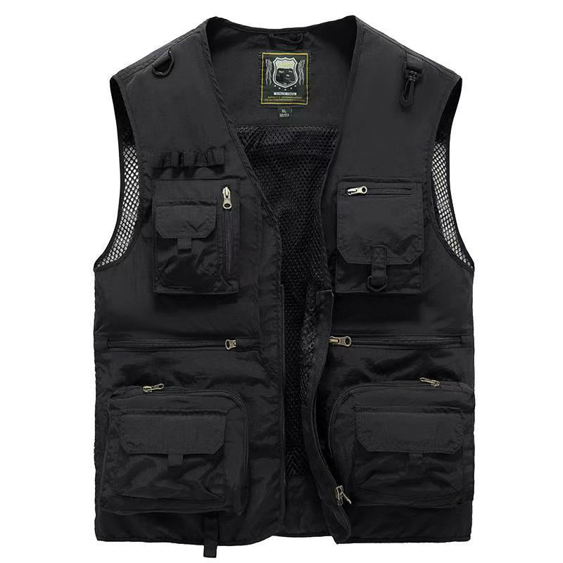 Milo Men's Summer Vest | Breathable Nylon with Multiple Pockets 8