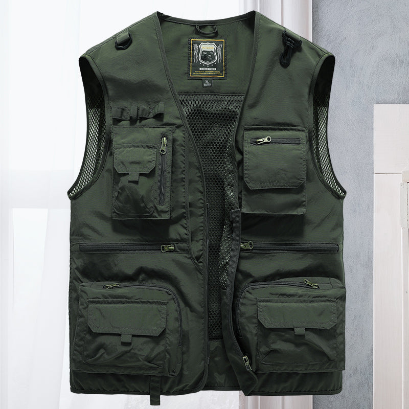 Milo Men's Summer Vest | Breathable Nylon with Multiple Pockets 9