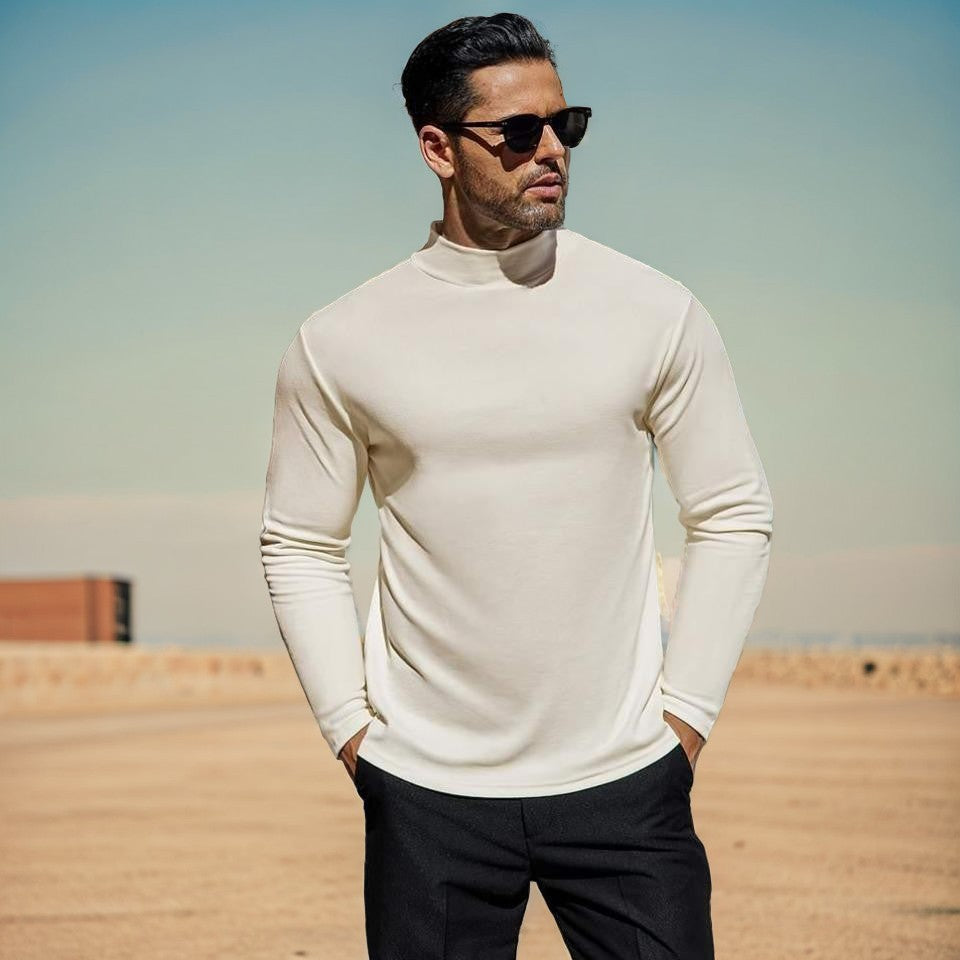Milo Men's Sweater | Soft Cotton Blend, Slim Fit 0