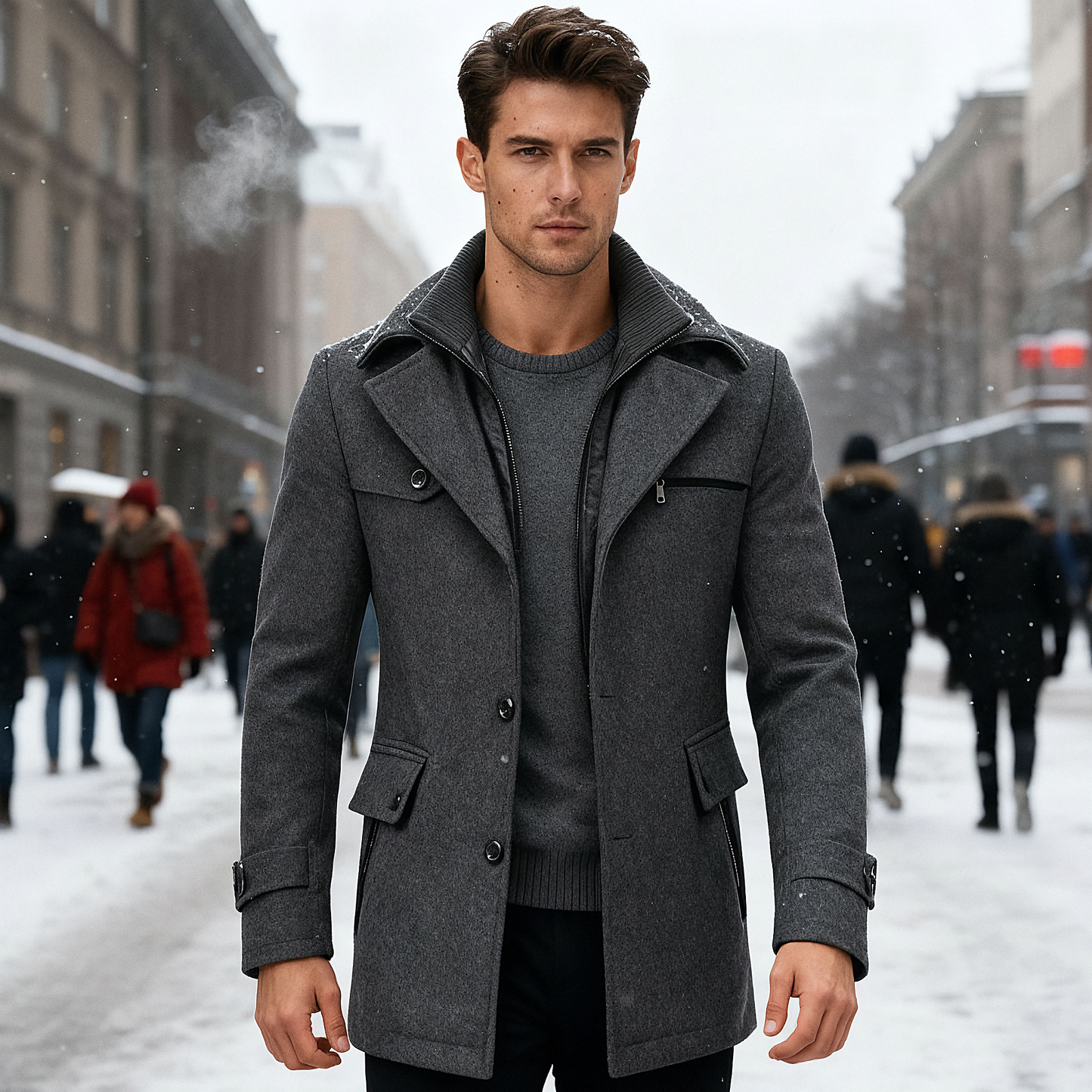 Milo Men's Winter Coat | Waterproof, Elegant Design 3