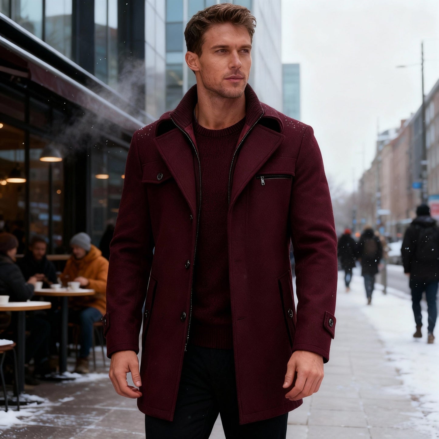 Milo Men's Winter Coat | Waterproof, Elegant Design 4