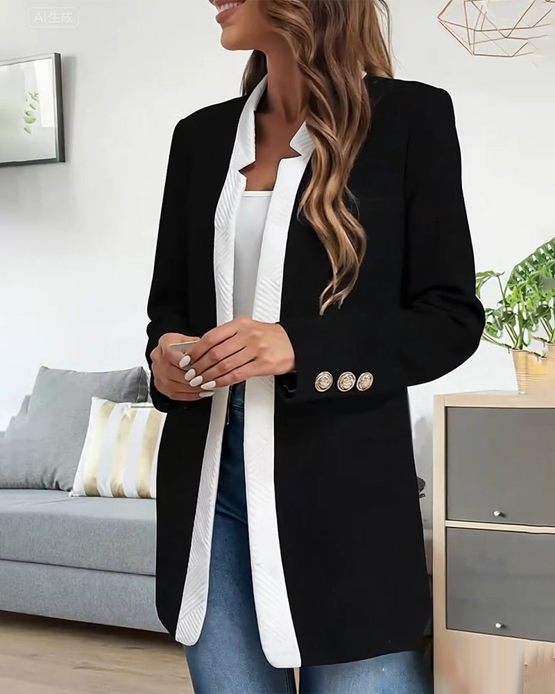 Milo Fashionable Jacket | Cotton Blend, Color Block