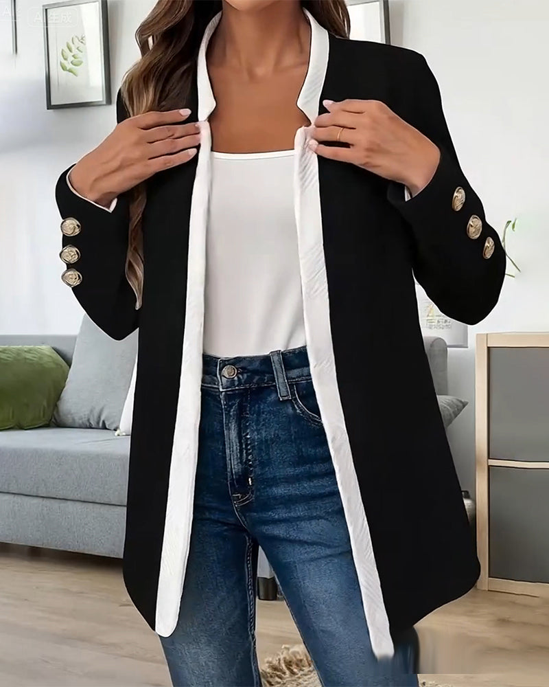 Milo Fashionable Jacket | Cotton Blend, Color Block