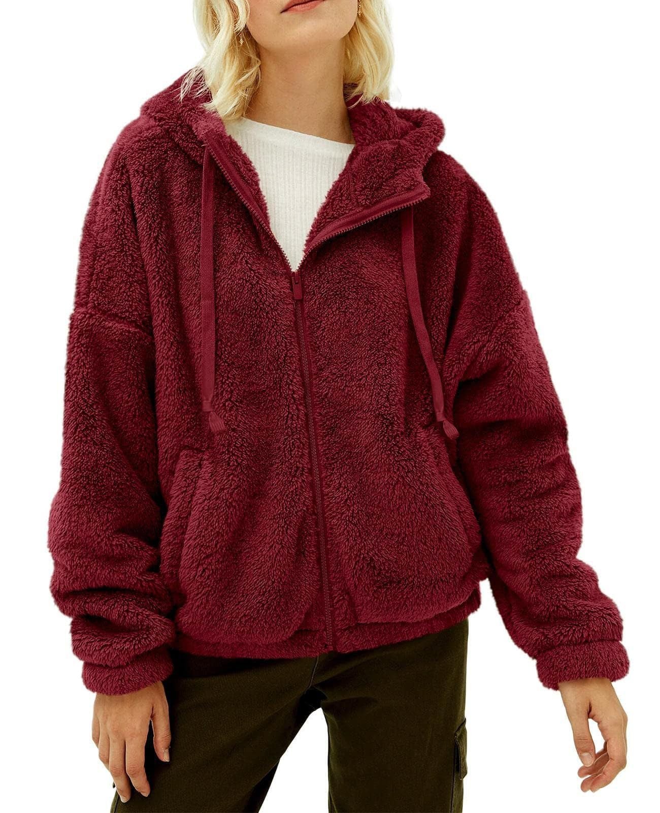 Mira Women's Fleece Jacket | Comfortable Hood, Warm and Practical