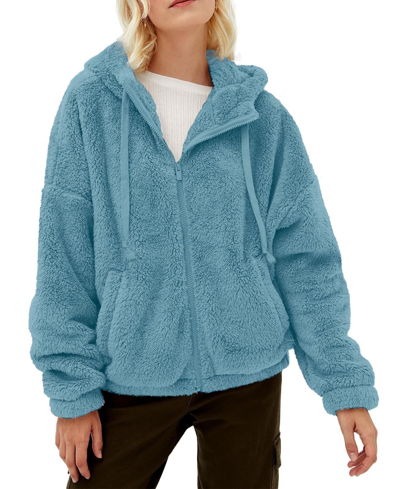 Mira Women's Fleece Jacket | Comfortable Hood, Warm and Practical