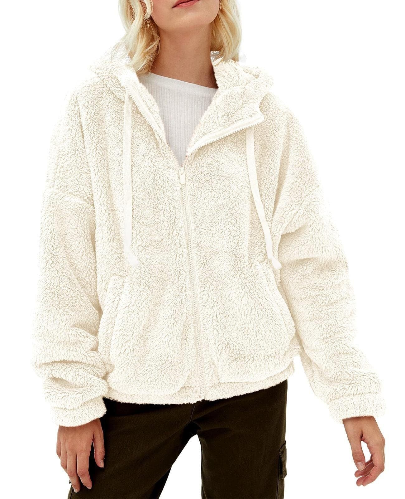 Mira Women's Fleece Jacket | Comfortable Hood, Warm and Practical