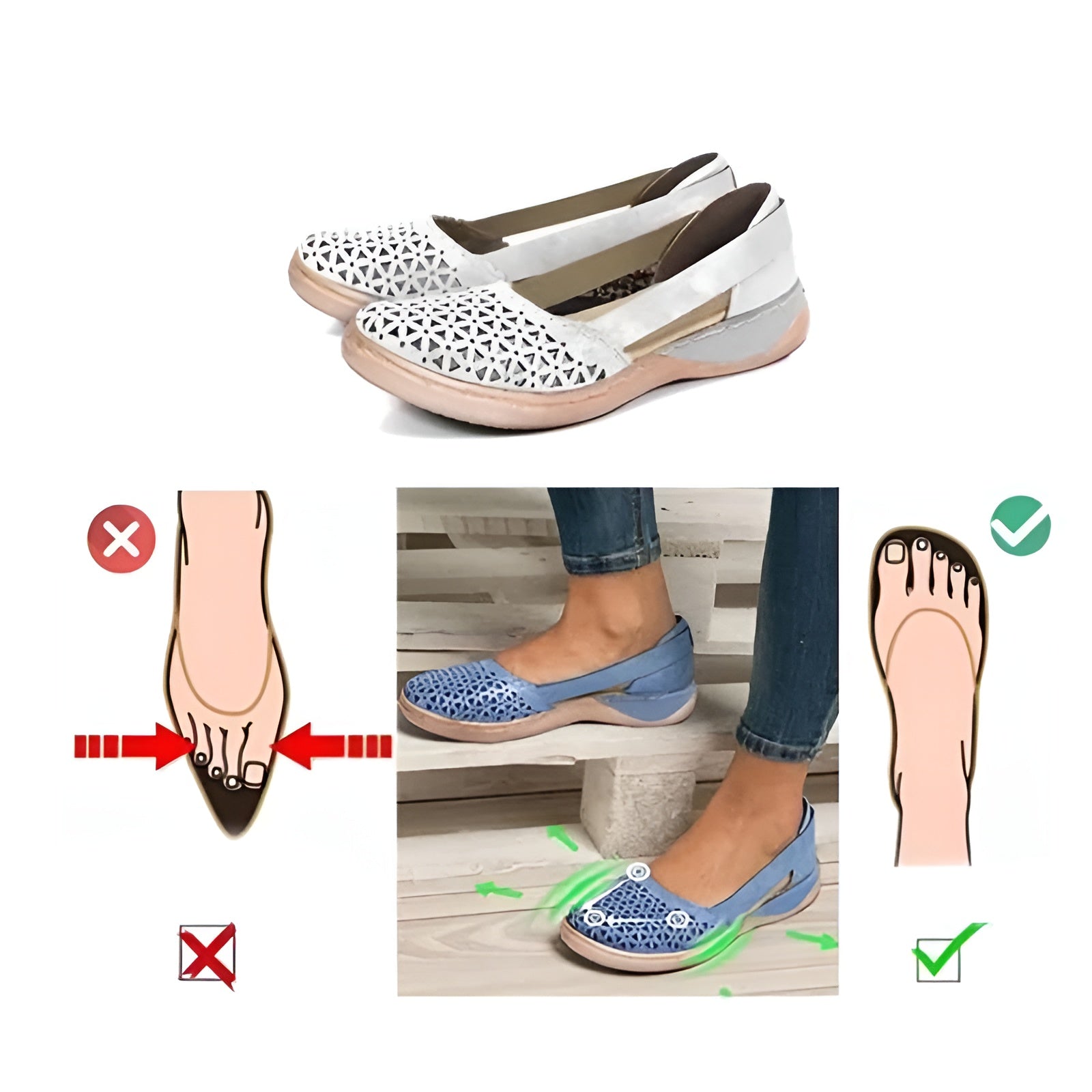 Mira Women's Casual Shoes | Orthopedic Comfort, Breathable Fabric 8
